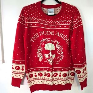 Big Lebowski Holiday Sweater, Unisex size Small